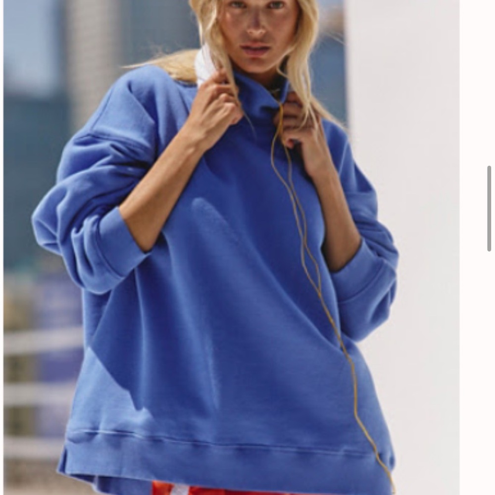 Free People Cut Above Mockneck Sweatshirt